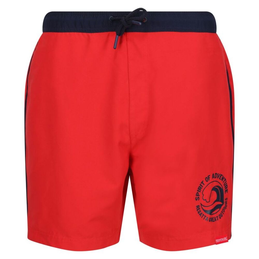 Regatta Mens Bentham Swim Shorts / High Risk Red/Navy